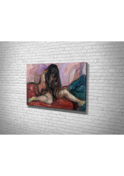 Edvard Munch- Weeping Nude Kanvas Tablo