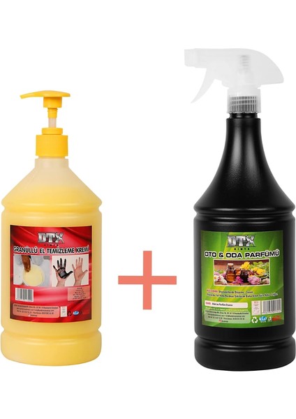 Granüllü El Temizleme ve Dezenfekte Kremi 1 kg & Oto Oda ve Ortam Kokusu 500 ml