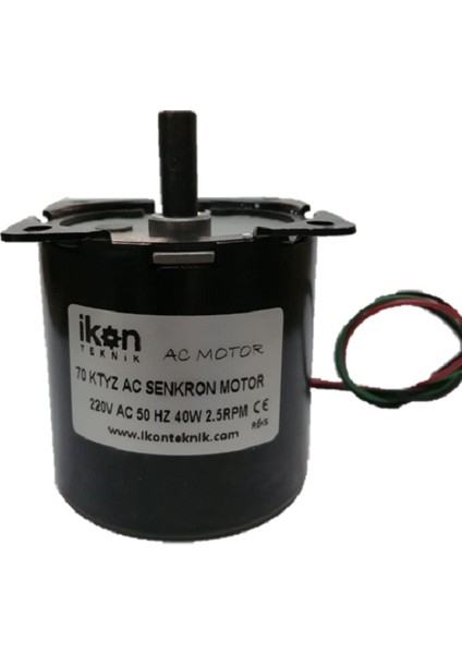 Kuluçka Çevirme Motoru 70 Ktyz 2.5rpm 40W