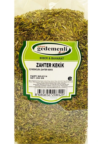 Zahter Kekik 200 gr