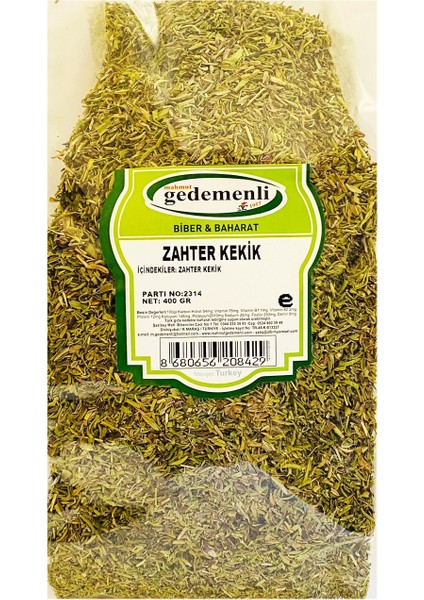 Zahter Kekik 400 gr