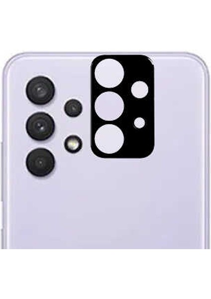 Samsung Galaxy A32 4g Kamera Lens Koruyucu Cam Siyah
