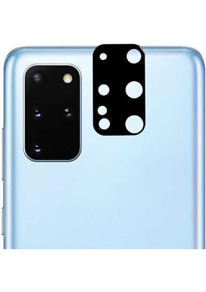 Samsung Galaxy S20 Plus Kamera Lens Koruyucu Cam Siyah