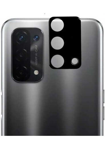 Oppo A74 4g Kamera Lens Koruyucu Cam Siyah
