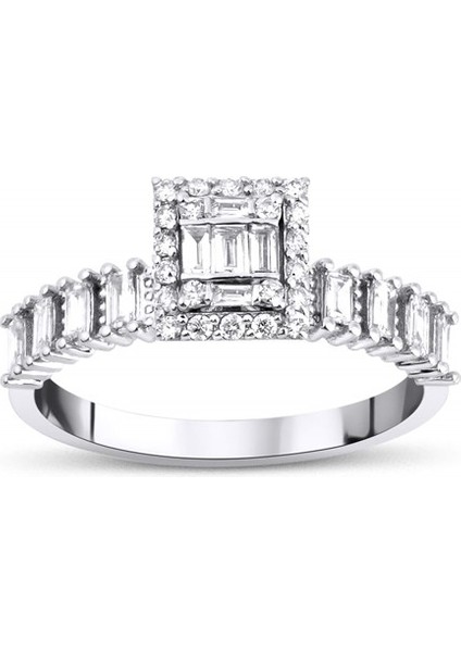 0,59 Karat Baget Yüzük