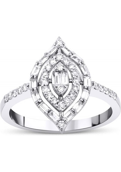 0,57 Karat Baget Yüzük