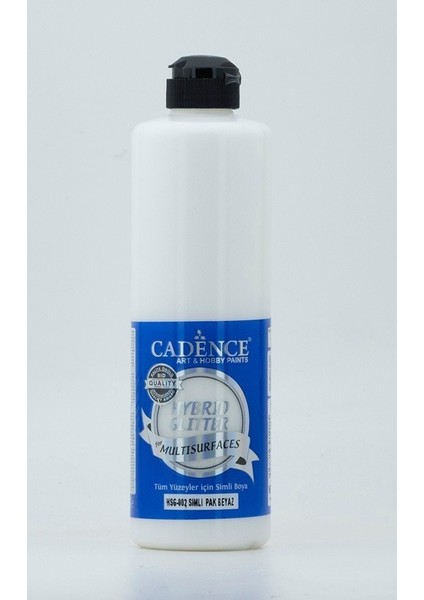 Hybrid Multisurface Simli Akrilik Boya 500 ml - HSG-002 Pak Beyaz