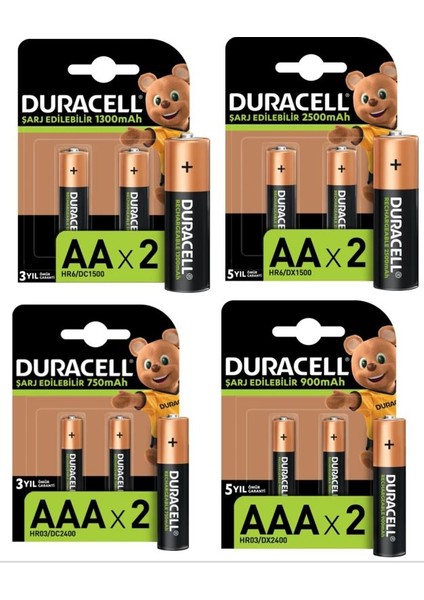 Şarj Edilebilir Pil Seti