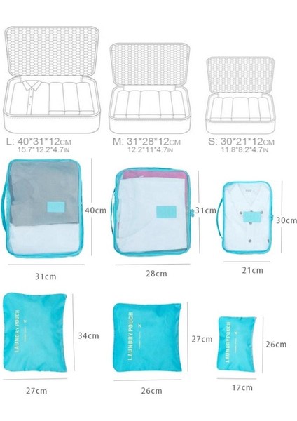 Bebek Anne Hastane Çantası Düzenleyici Organizer 6 Parça Set fırsatları