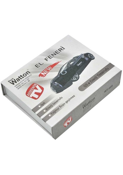 Güçlü Cep Feneri Watton WT-089