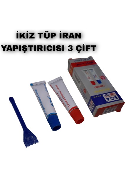 Çelik Yapıştırıcısı Çift Karışım Iran Yapıştırıcısı 3 PARÇA 504 20 gr