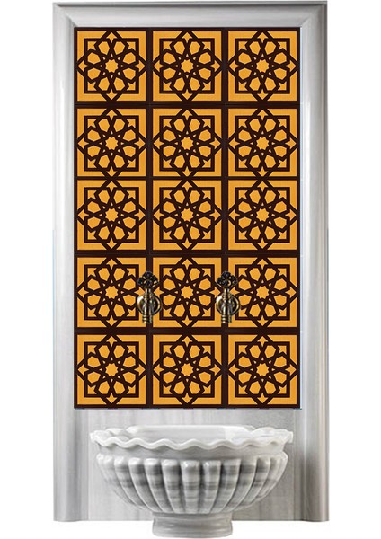 60x100 Cm SP 101 Sarı Serigraf Türk Hamamı Pano