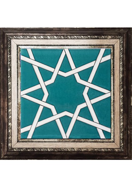 20x20 Cm SP 94 Yıldız Kütahya Çinisi Selçuklu Çini Pano