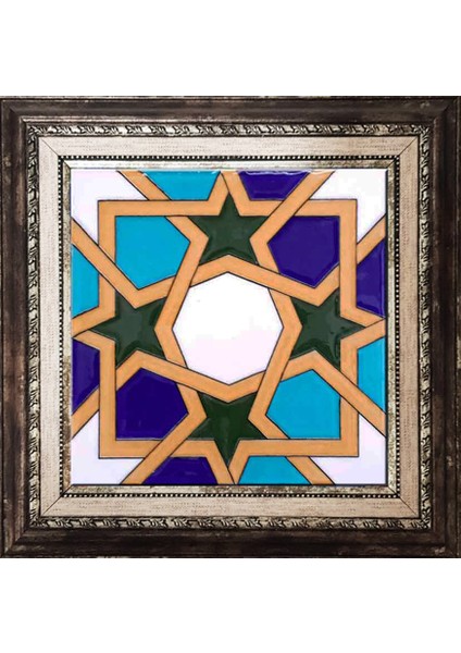 20x20 cm SP 99 Geometrik Tunus desenli Kütahya çinisi