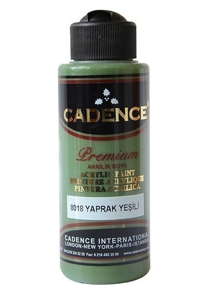 Premium Akrilik Boya 8018 Yaprak Yeşili 120ML