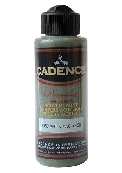 Premium Akrilik Boya 5150 Antik Yağ Yeşili 120ML