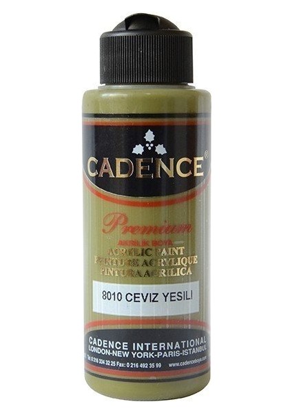 Premium Akrilik Boya 8010 Ceviz Yeşili 120ML