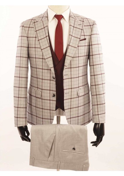 Slimfit Yelekli Drop 6 Takım