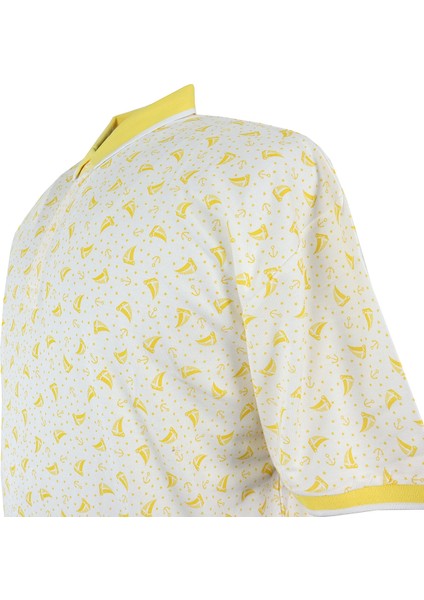 Büyük Beden Battal Boy Erkek T-Shirt Polo Yaka-Baskılı Pike modelleri