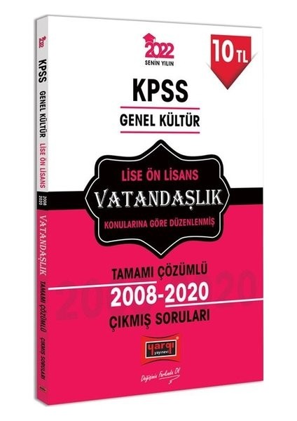 KPSS 2022 Genel Kültür Lise Ön Lisans Vatandaşlık Tamamı Çözümlü Çıkmış Sorular