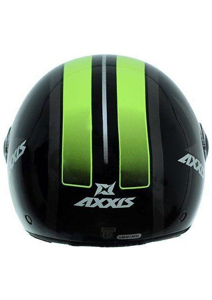 Axxis Square Yarım Açık Kask Siyah Xl