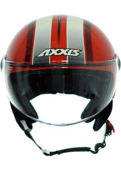 Axxis Square Yarım Açık Kask Kırmızı Xl