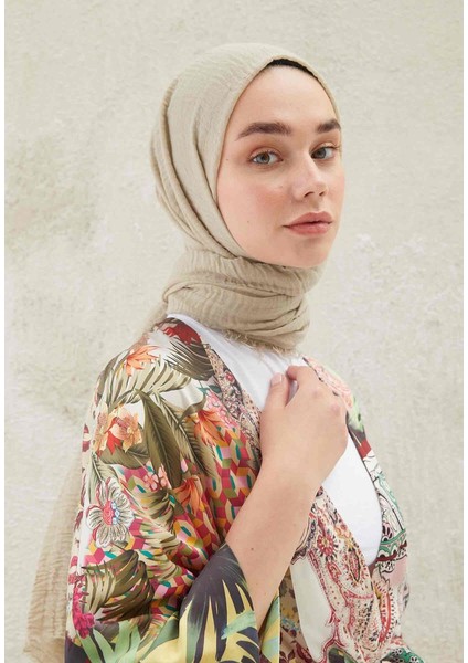 Bürümcük Şal Naturel Bej