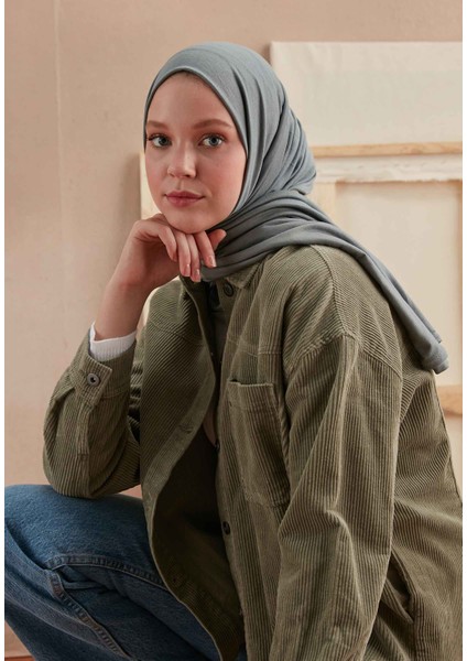 Penye Şal Mavi / Gri