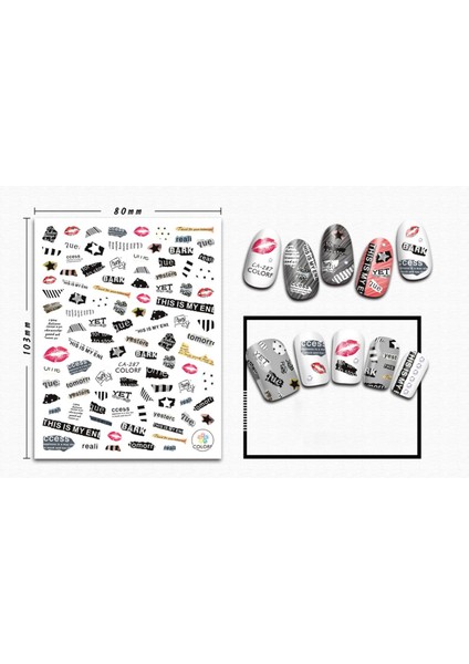 Tırnak Sticker modelleri