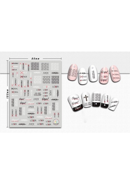 Tırnak Sticker modelleri