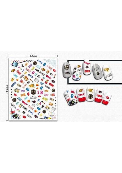 Tırnak Sticker modelleri