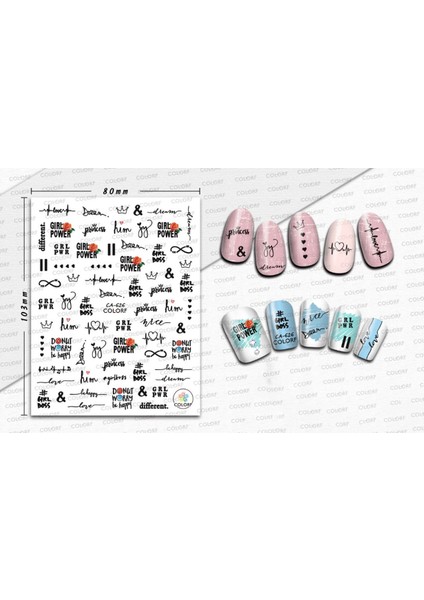 Tırnak Sticker modelleri