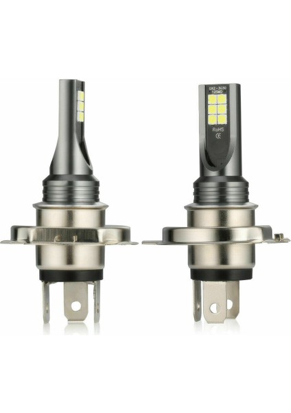 2 x H4 200W 12000LM LED Araba Far Sis Farları Dönüşüm Küre Ampuller LD2005_AU (Yurt Dışından)