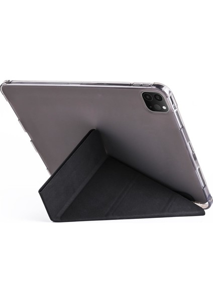 Apple iPad Pro 11 2021 3. Nesil Kılıf Kalem Bölmeli Premium Smart Standlı Tablet Kılıfı Siyah modelleri