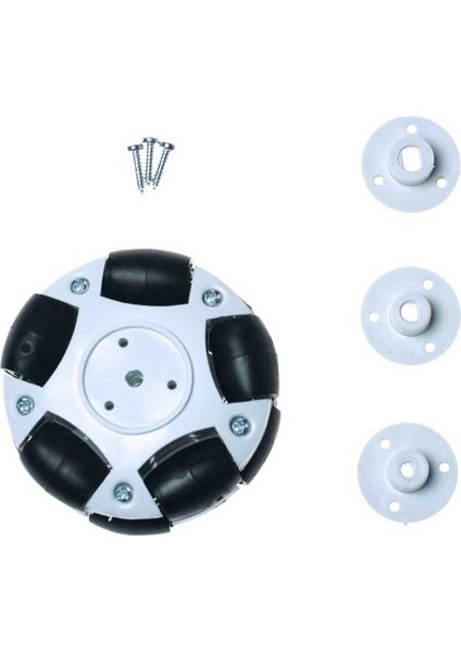 60MM Plastik Omni Tekerlek - Beyaz fiyatları