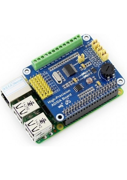 Raspberry Pi Yüksek Çözünürlüklü Ad/da Dönüştürücü Kartı