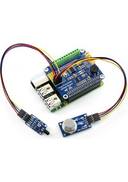 Raspberry Pi Yüksek Çözünürlüklü Ad/da Dönüştürücü Kartı