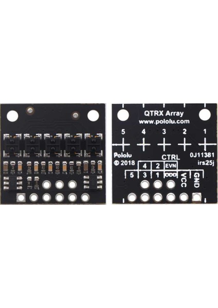 QTRX-HD-05RC 5'li Çizgi Algılama Sensörü (Sık Sensör Dizilimli)