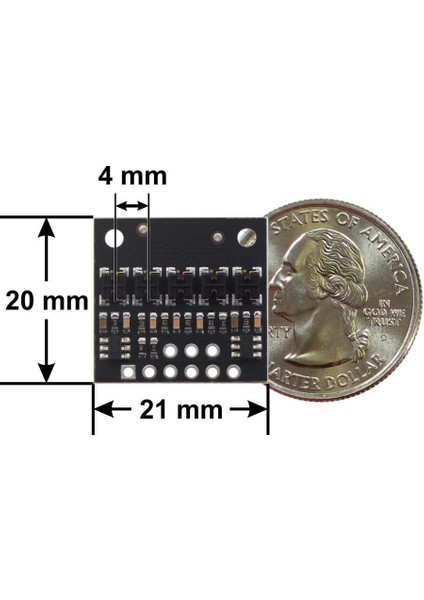 QTRX-HD-05RC 5'li Çizgi Algılama Sensörü (Sık Sensör Dizilimli)