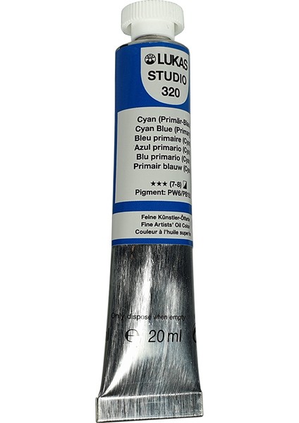 LS20 - 0320 Studio Primer Yağlı Boya 20 ml Mavi