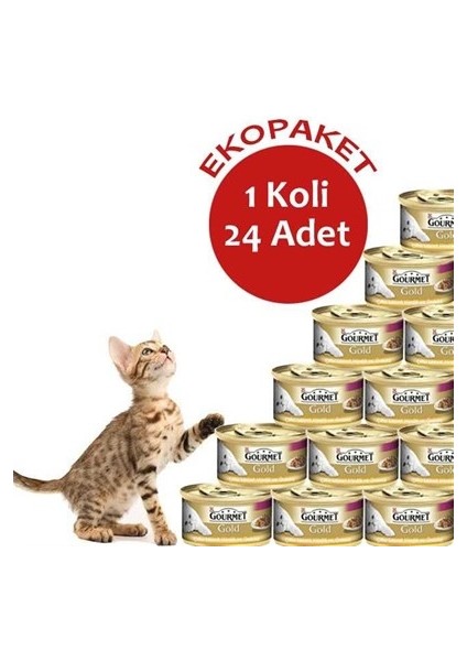 Pro Plan Proplan Gourmet Gold Parça Etli Soslu Somonlu Tavuklu 85 gr 24 Lü