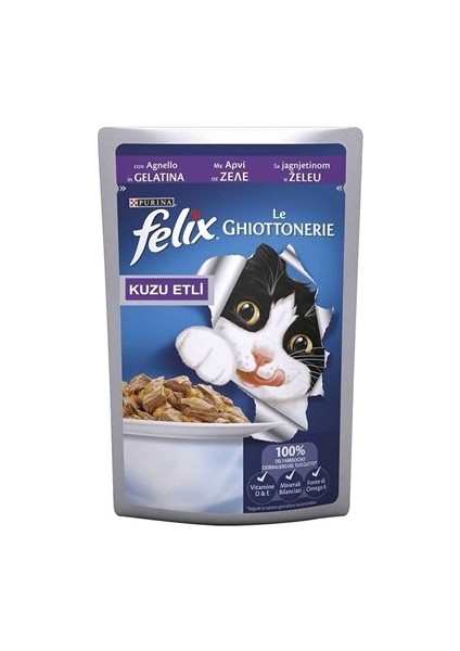 Purina Felix Kuzu Etli Kedi Yaş Maması 100 gr