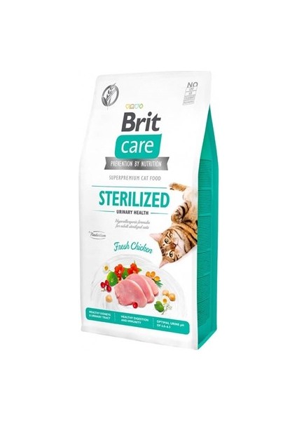 Brit Care Tahılsız Sterilised Urinary Tavuklu Kedi Maması 2kg