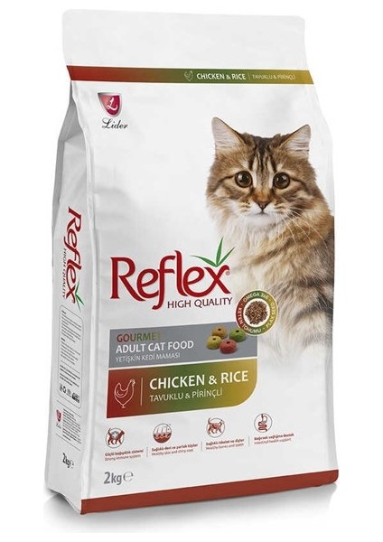 Multi Color Renkli Taneli Tavuklu Kuru Kedi Maması 2 kg