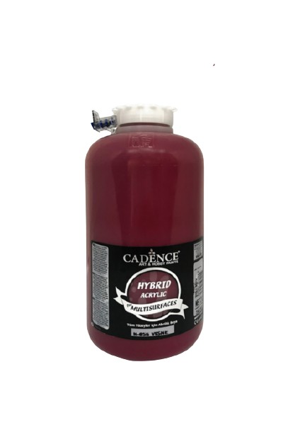 H-056 Vişne Hybrid Multisurfaces Akrilik Boya 2000 ml