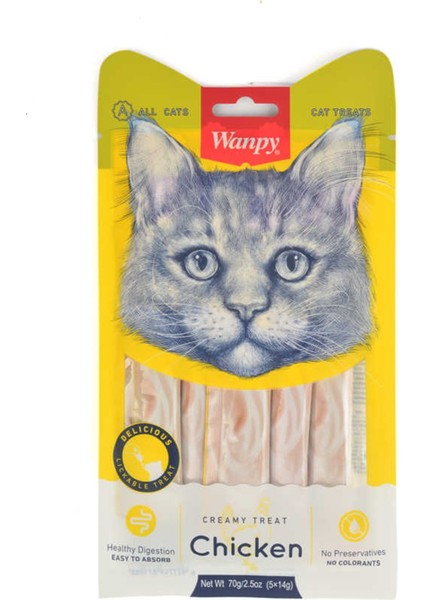 Tavuk 5X14 gr Sıvı Ödül 5X14 gr Likit Kedi Ödülü