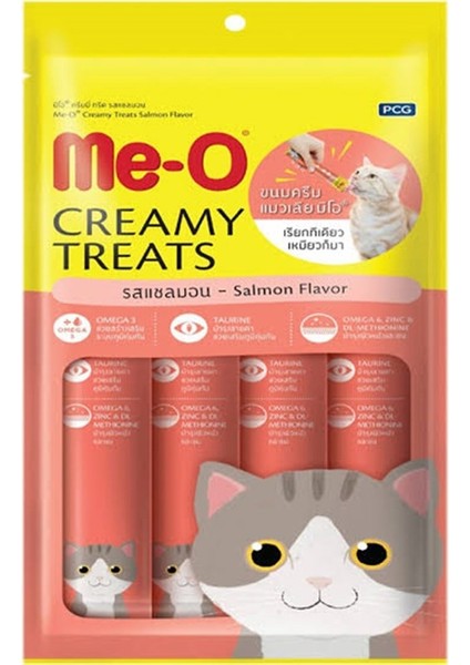 Me-O Creamy Somonlu Kedi Ödülü 4X15 gr