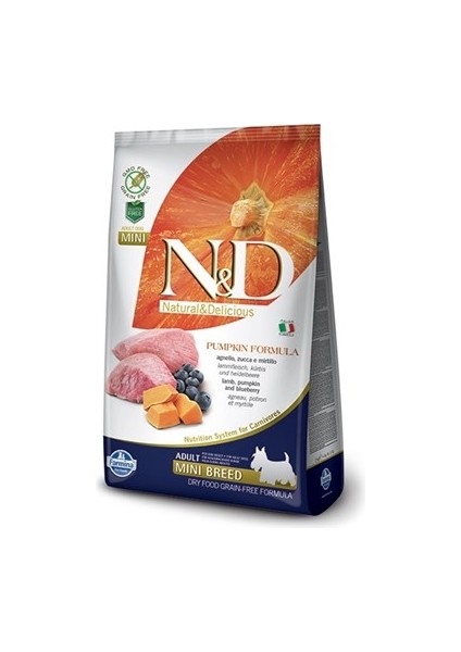 Balkabaklı Kuzu Etli Tahılsız Küçük Irk Köpek Maması 7 kg