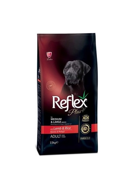 Plus Kuzulu Büyük ve Orta Irk Köpek Maması 3 kg