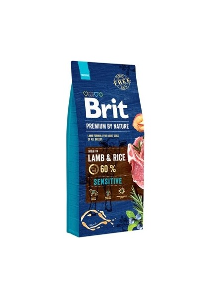 Brit Premium Sensitive Kuzulu Yetişkin Köpek Maması 15 kg